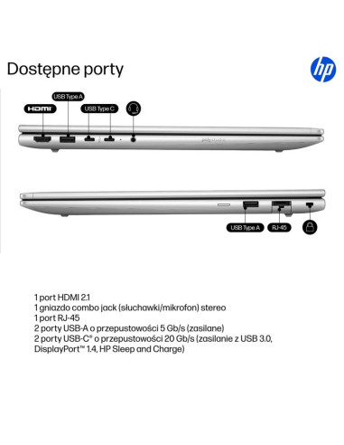 Notebook hp probook 4 g1i 16"wuxga/ultra 7 255h/16gb/ssd512gb/arc/11pr pike silver 3y