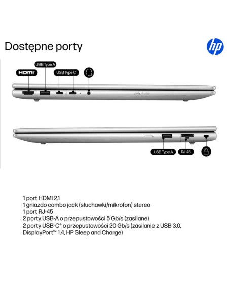 Notebook hp probook 4 g1i 16"wuxga/ultra 7 255h/16gb/ssd512gb/arc/11pr pike silver 3y