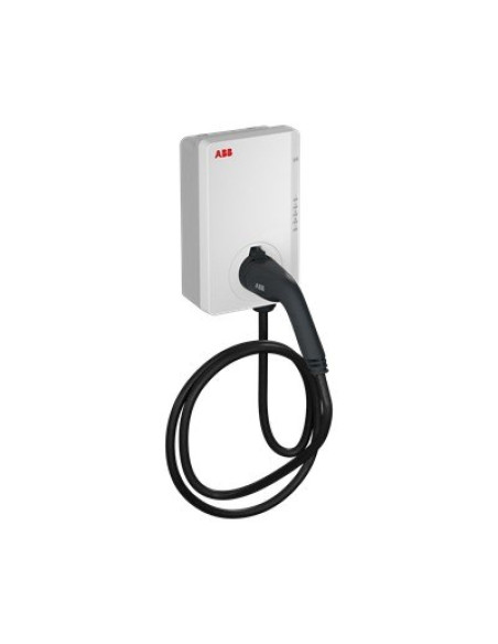 Stacja ładowania abb terra ac w22-g5-r-c-v2-0 wallbox typ 2, 22kw, przewód 5m, zasilanie z 3 faz/32a, bluetooth, wi-fi, ethernet