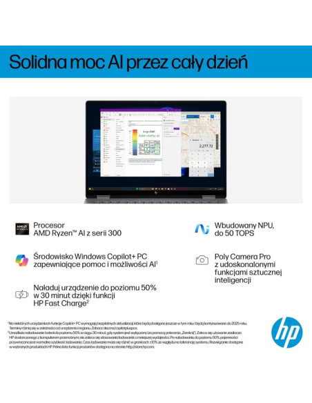 Hp omnibook x flip 2in1 14-fk0020nw ryzen ai 5 340 14"2k oled 300nits lbl glosy 16gb lpddr5x ssd512 radeon 840m cam5mp+ir  59wh 