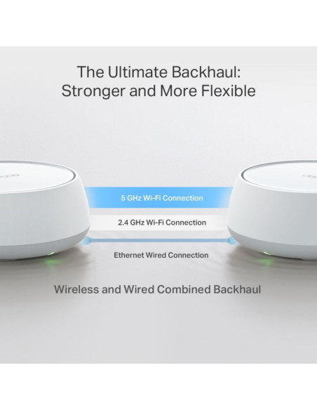 Tp-link deco be25(3-pack) siatkowy system wi-fi dual-band (2.4 ghz/5 ghz) wi-fi 7 (802.11be) biały 2 wewnętrzny