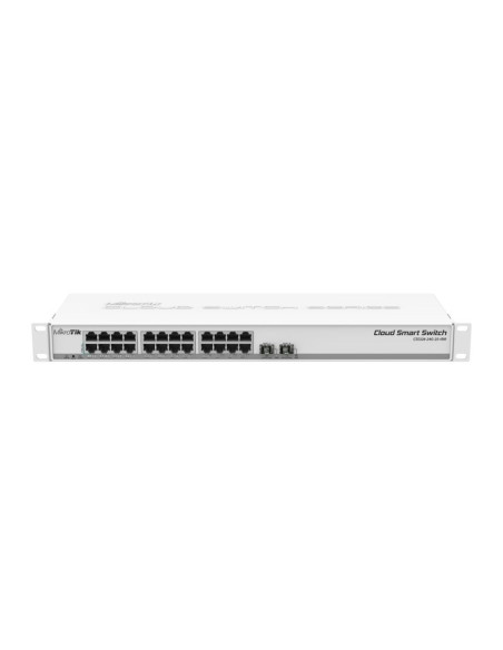 Mikrotik css326-24g-2s+rm łącza sieciowe zarządzany gigabit ethernet (10/100/1000) obsługa poe 1u biały