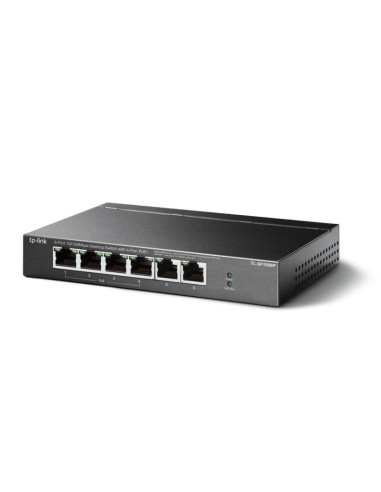 Tp-link tl-sf1006p łącza sieciowe nie zarządzany fast ethernet (10/100) obsługa poe czarny