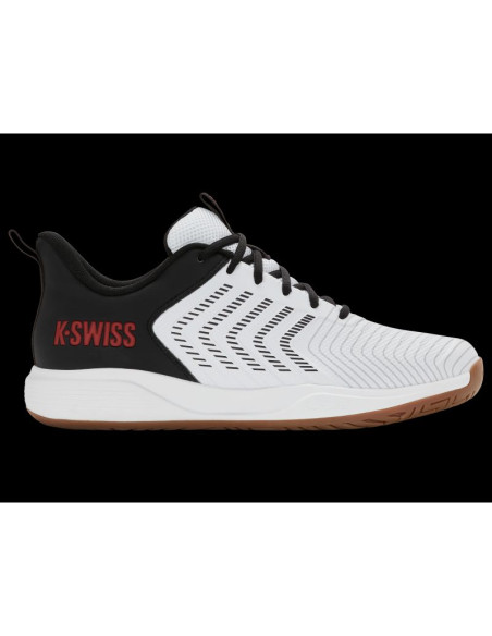 Sneakersy k-swiss ultrashot tr indr white/black/high risk red-m (04602-153-m)
