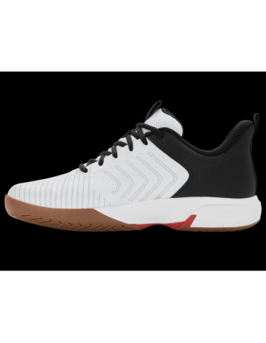 Sneakersy k-swiss ultrashot tr indr white/black/high risk red-m (04602-153-m)