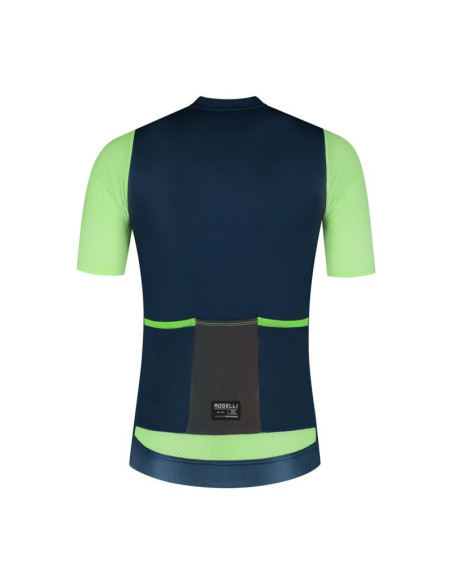 Rogelli koszulka fast niebiesko-limonkowa 2xl