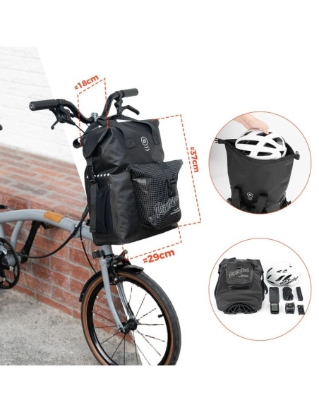 Torba przednia rockbros as-158 - do roweru składanego brompton