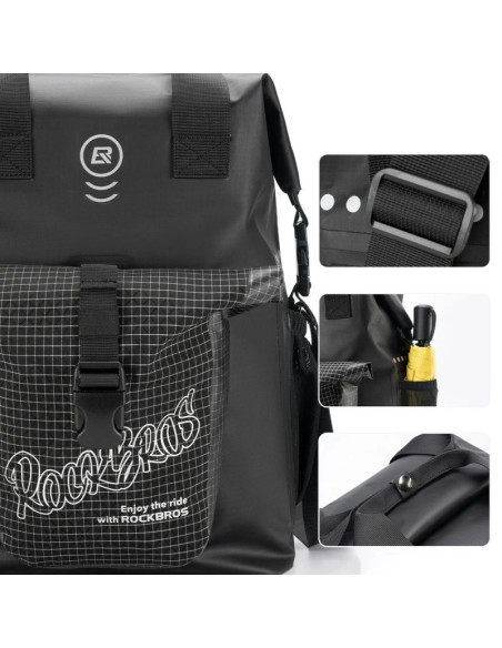 Torba przednia rockbros as-158 - do roweru składanego brompton