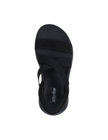 Skechers damskie sandały go walk flex sandal glimmer up 141489 bbk