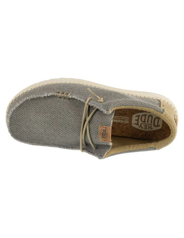 Hey dude wally braided 40003-1yf szare 41