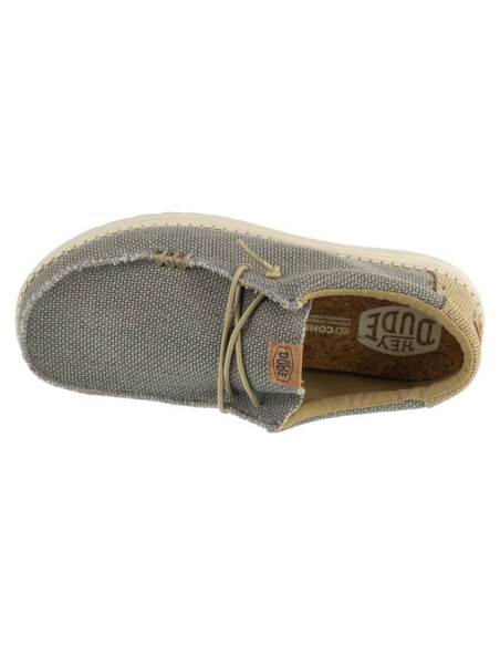 Hey dude wally braided 40003-1yf szare 41