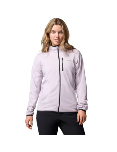 Columbia essential hike grid full zip fleece 2136233551 fioletowe l