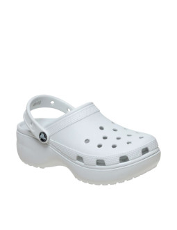 Chodaki damskie crocs classic platform złamana biel 206750 1nk 2