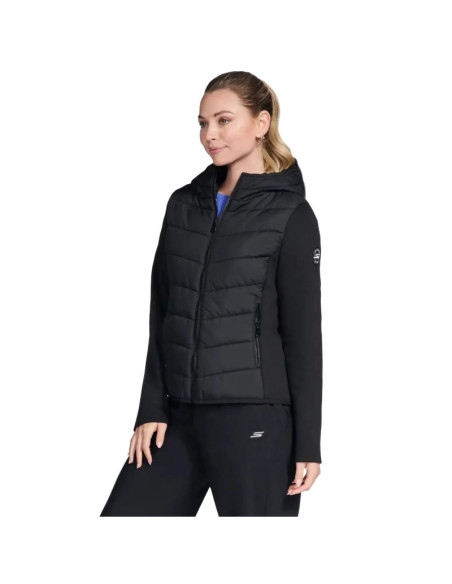 Skechers go shield performance elite hooded jacket ja232-blk czarne l