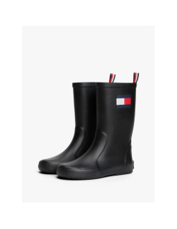 Tommy hilfiger kalosze flag rain boot t3xc-33923-0047999 black 2