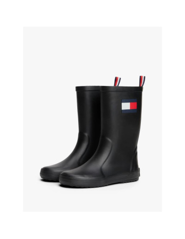 Tommy hilfiger kalosze flag rain boot t3xc-33923-0047999 black