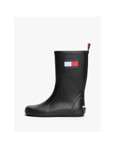 Tommy hilfiger kalosze flag rain boot t3xc-33923-0047999 black