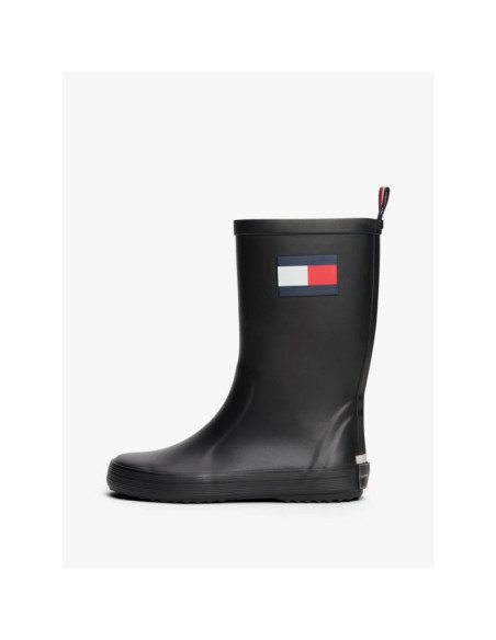 Tommy hilfiger kalosze flag rain boot t3xc-33923-0047999 black