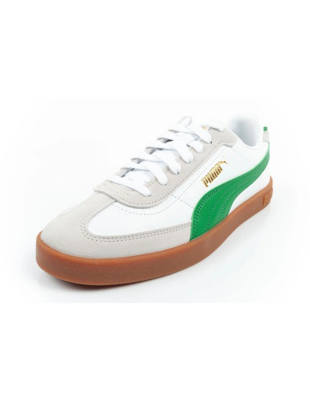 Puma buty sportowe męskie club ii era sneakersy skórzane białe szare zielone