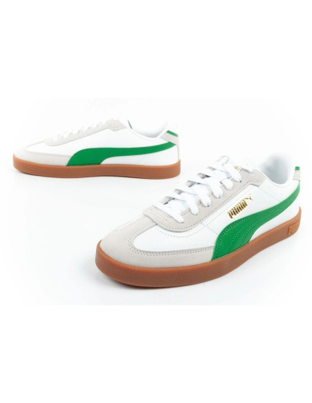 Puma buty sportowe męskie club ii era sneakersy skórzane białe szare zielone
