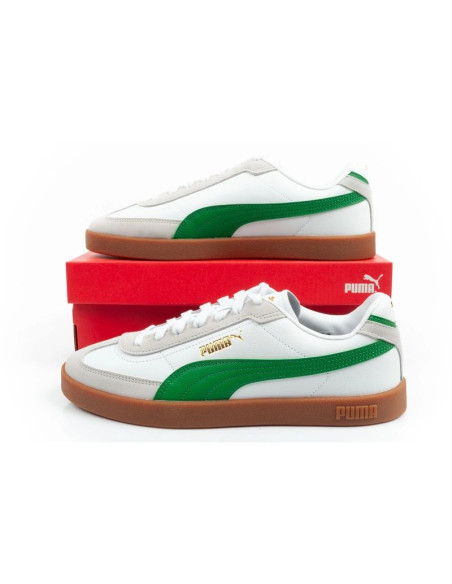 Puma buty sportowe męskie club ii era sneakersy skórzane białe szare zielone