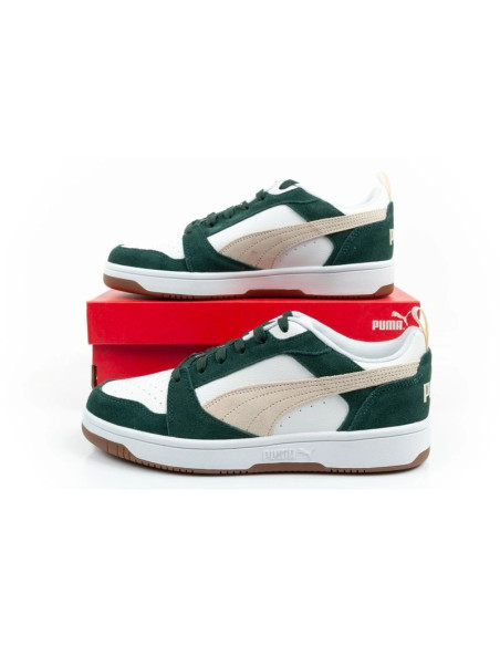 Puma buty sportowe sneakersy męskie rebound v6 modne wygodne białe zielone