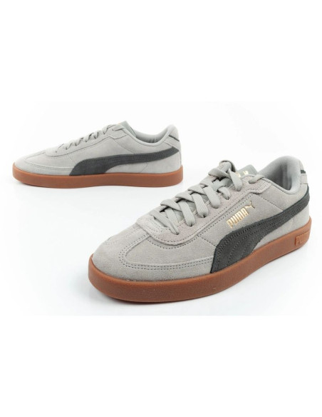 Buty sportowe męskie puma club ii era sneakersy skórzane szare