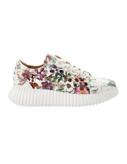 Lee cooper buty sportowe damskie trampki koronkowe beżowe platforma 2