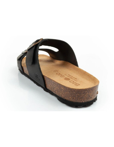 Bio bio buty laczki męskie klapki profilowane skóra naturalna czarne
