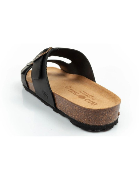 Bio bio buty laczki męskie klapki profilowane skóra naturalna czarne