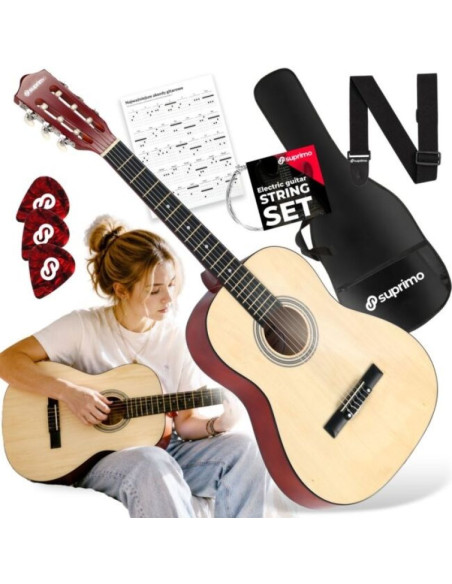 Suprimo cg34 nt gitara klasyczna 3/4 36 cali natur
