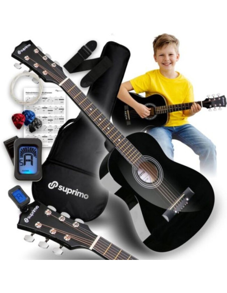 Suprimo jra set bk gitara akustyczna 1/4 czarna