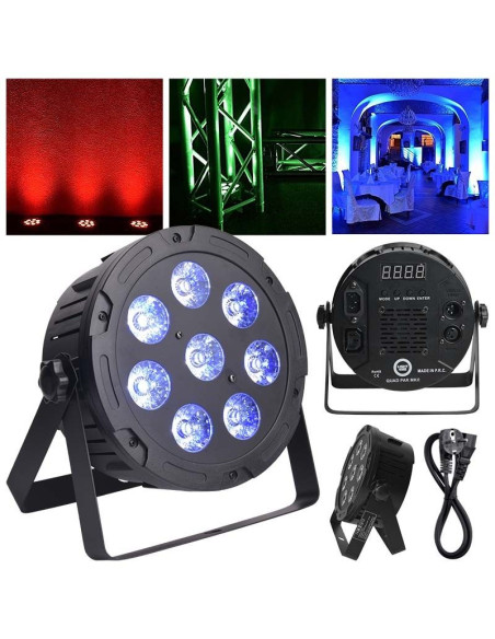 Light4me quad par 8x10w mkii rgbw led slim płaski