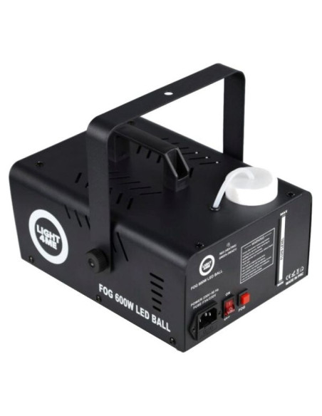 Light4me fog 600w led ball - wytwornica dymu/mgły efekt podświetlenia dymu/kula dyskotekowa, pilot bezprzewodowy