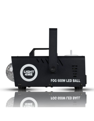Light4me fog 600w led ball - wytwornica dymu/mgły efekt podświetlenia dymu/kula dyskotekowa, pilot bezprzewodowy