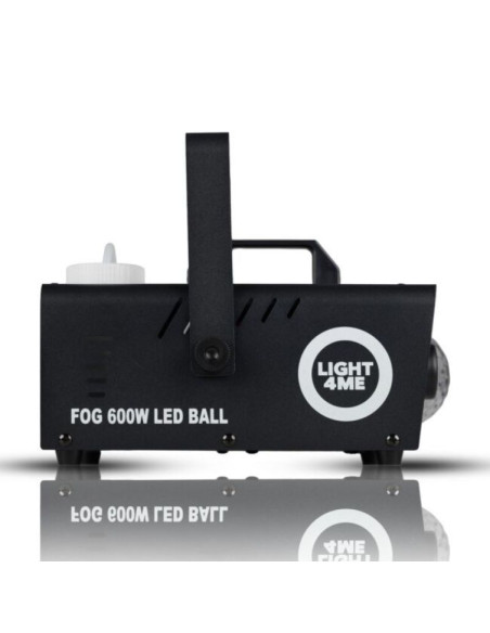 Light4me fog 600w led ball - wytwornica dymu/mgły efekt podświetlenia dymu/kula dyskotekowa, pilot bezprzewodowy