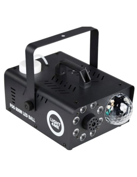 Light4me fog 600w led ball - wytwornica dymu/mgły efekt podświetlenia dymu/kula dyskotekowa, pilot bezprzewodowy