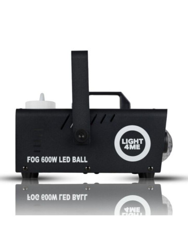 Light4me fog 600w led ball - wytwornica dymu/mgły efekt podświetlenia dymu/kula dyskotekowa, pilot bezprzewodowy