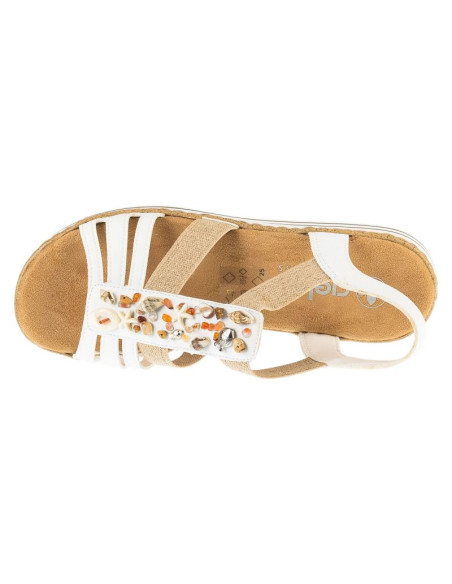 Rieker sandals v0656-80 białe 36