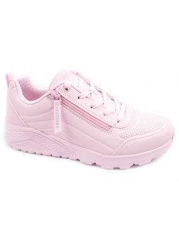 Skechers buty sportowe dziecięce uno lite różowe modne młodzieżowe