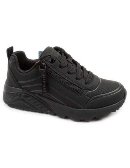 Skechers buty sportowe dziecięce uno lite czarne modne młodzieżowe