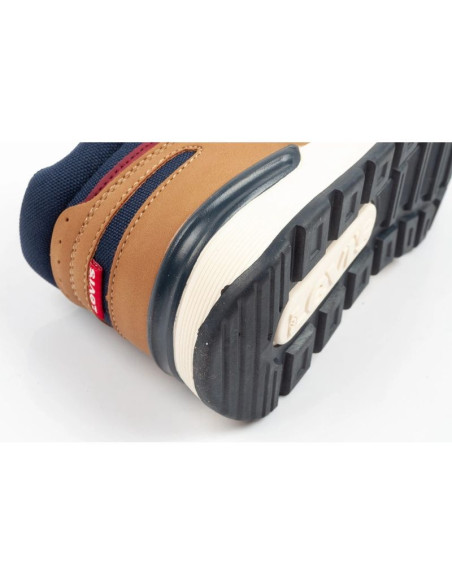 Levis's buty dziecięce sportowe sierra wysokie brązowe na rzep