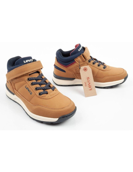 Levis's buty dziecięce sportowe sierra wysokie brązowe na rzep