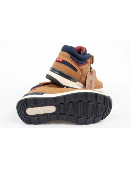 Levis's buty dziecięce sportowe sierra wysokie brązowe na rzep