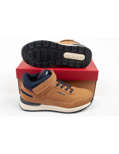Levis's buty dziecięce sportowe sierra wysokie brązowe na rzep