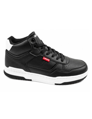 Levi's buty dziecięce sportowe john se czarne młodzieżowe za kostkę