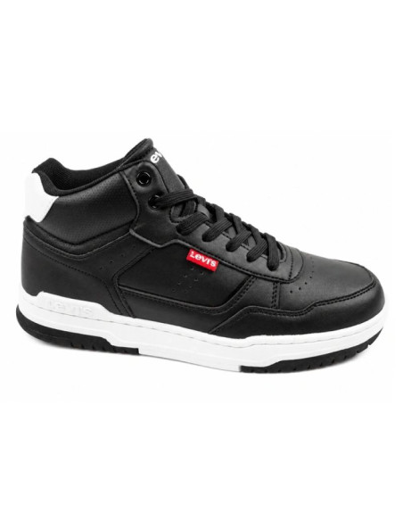 Levi's buty dziecięce sportowe john se czarne młodzieżowe za kostkę