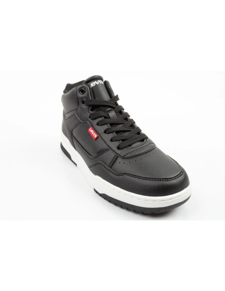 Levi's buty dziecięce sportowe john se czarne młodzieżowe za kostkę