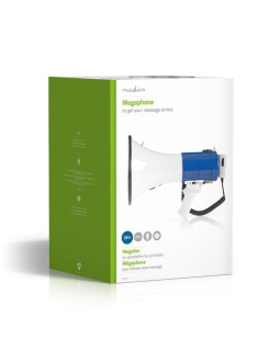 Megafon nedis 1500m 135db niebieski/biały 2