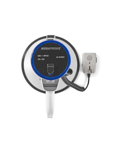 Megafon nedis 1500m 135db niebieski/biały